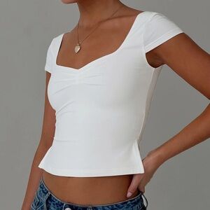 Princess Polly Cream Blouse